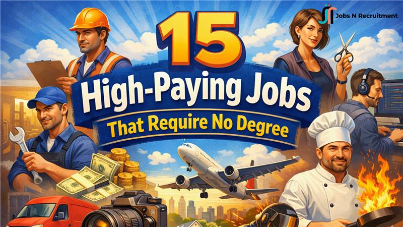 No Degree? No Problem: 15 High-Paying Jobs That Require No Degree